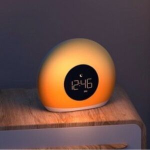 Capello Moonglow Alarm Clock with Color Changing Mood Light